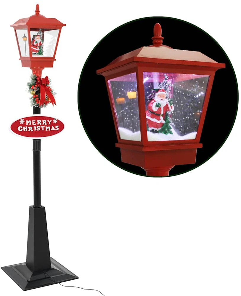 Kalėdinis gatvės šviestuvas su Kalėdų seneliu, 180 cm, LED