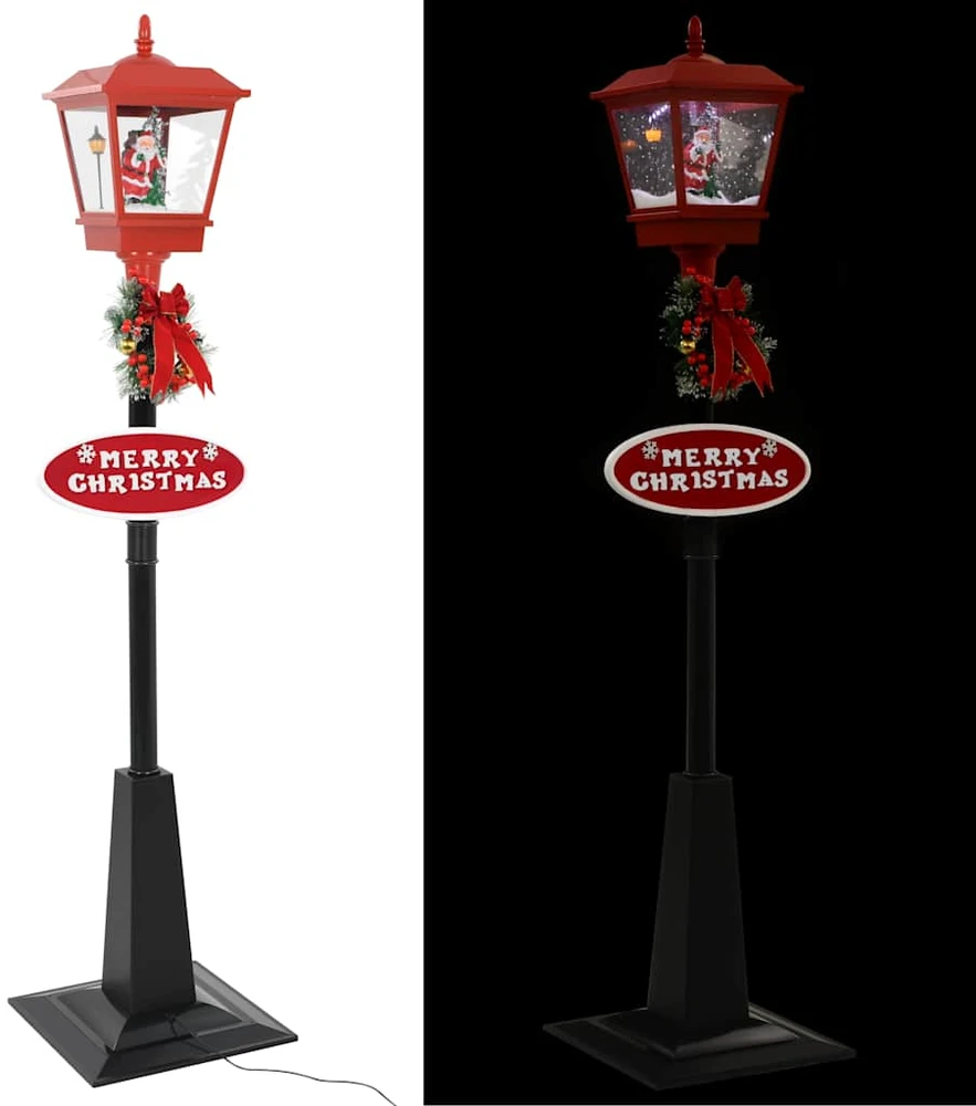 Kalėdinis gatvės šviestuvas su Kalėdų seneliu, 180 cm, LED