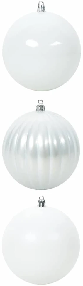 Kalėdinis Kabinamas Rinkinys XXL 3 vnt. Balta Ø 25 cm Plastmasė