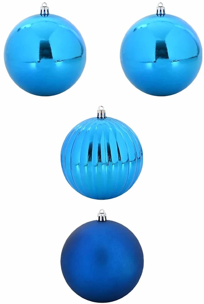 Kalėdinis Kabinamas Rinkinys XXL 4 vnt. Mėlyna Ø 20 cm