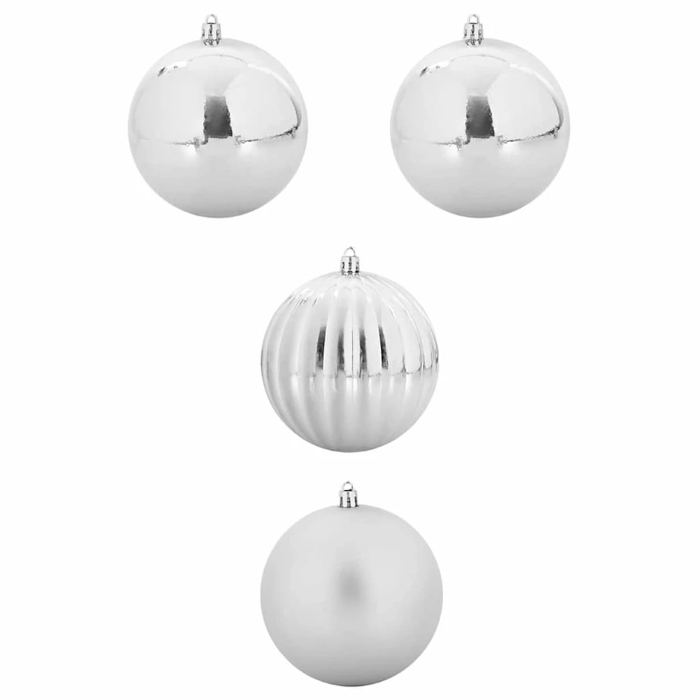 Kalėdinis Kabinamas Rinkinys XXL 4 vnt. Sidabrinė Ø 20 cm