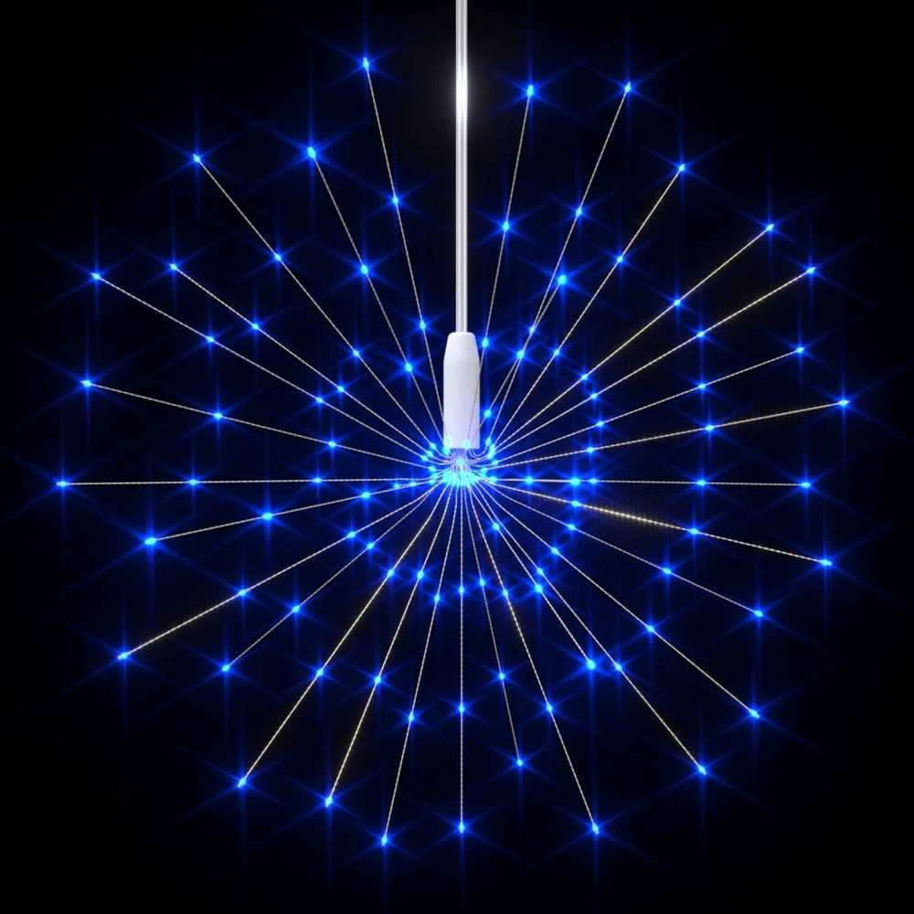 Kalėdinis lauko šviestuvas fejerverkas, mėlynas, 20cm, 140 LED