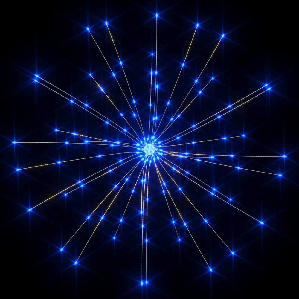 Kalėdinis lauko šviestuvas fejerverkas, mėlynas, 20cm, 140 LED