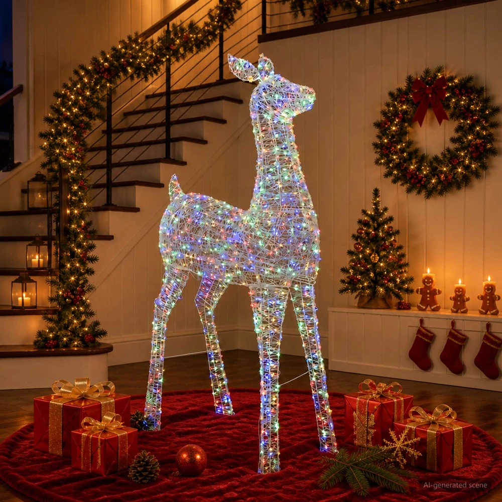 Kalėdinis LED elnio figūros apšvietimas LOVIISA 900 LED