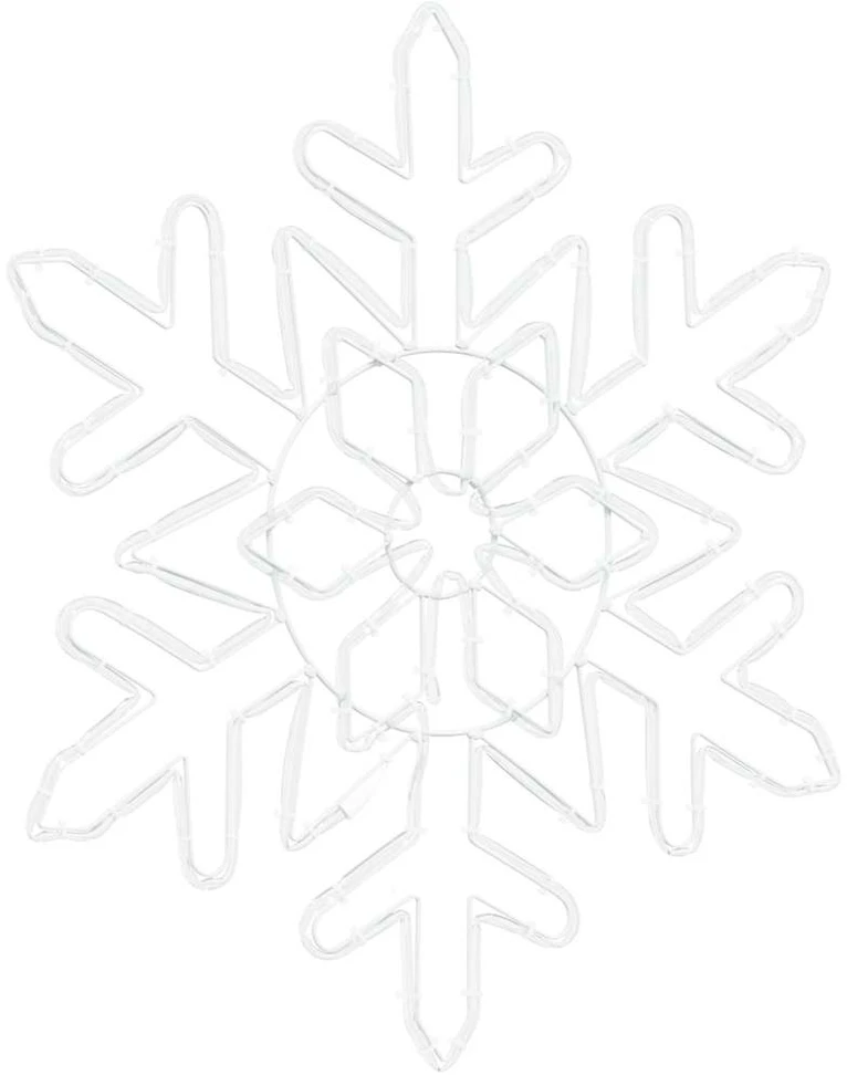 Kalėdinis snaigė 156 LED Mėlyna 55.5 x 55.5 x 0.75cm PVC