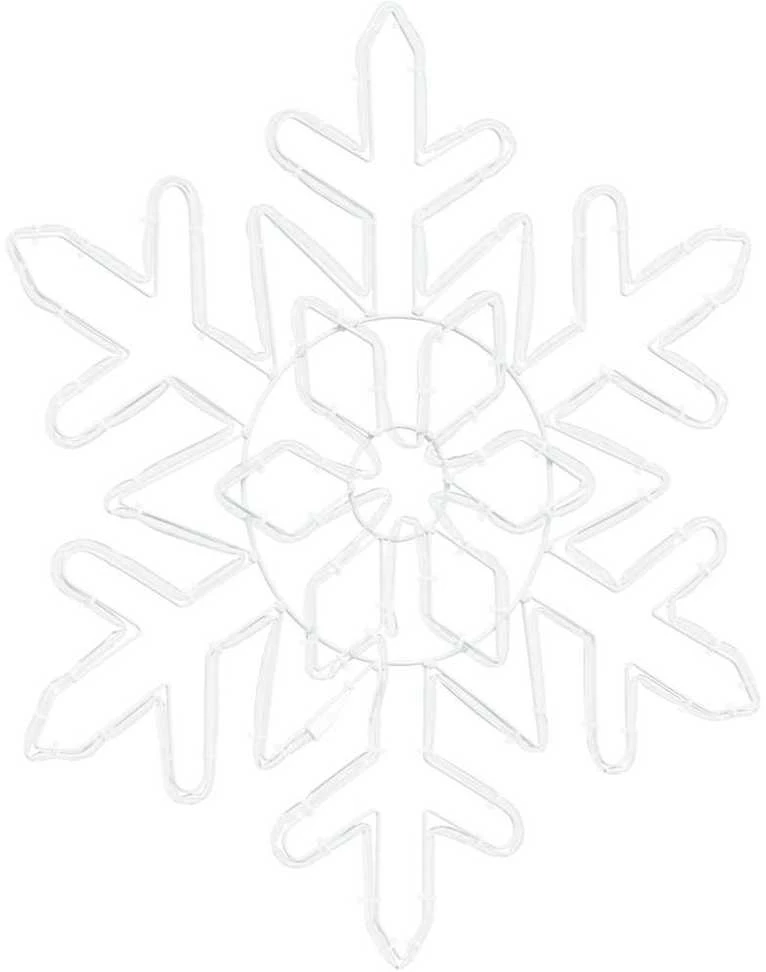 Kalėdinis snaigė 156 LED Mėlyna 55.5 x 55.5 x 0.75cm PVC