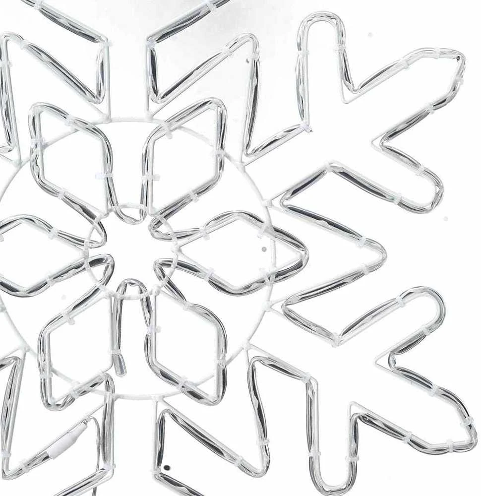 Kalėdinis snaigė 156 LED Mėlyna 55.5 x 55.5 x 0.75cm PVC