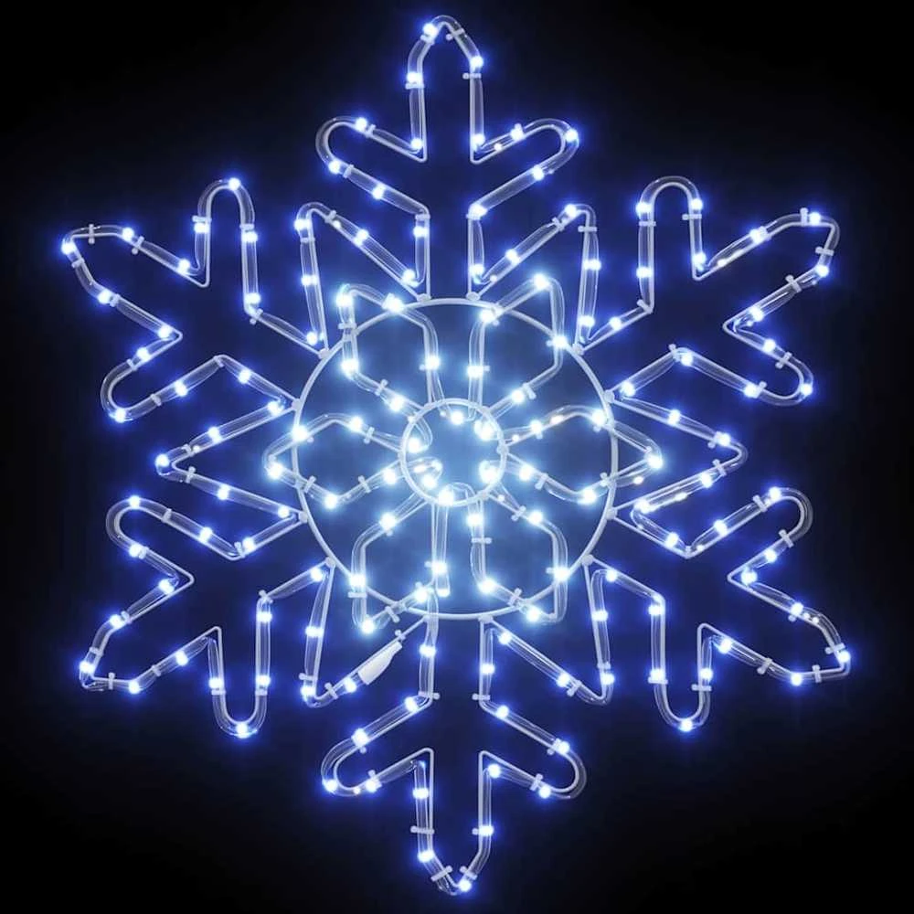 Kalėdinis snaigė 156 LED Mėlyna 55.5 x 55.5 x 0.75cm PVC