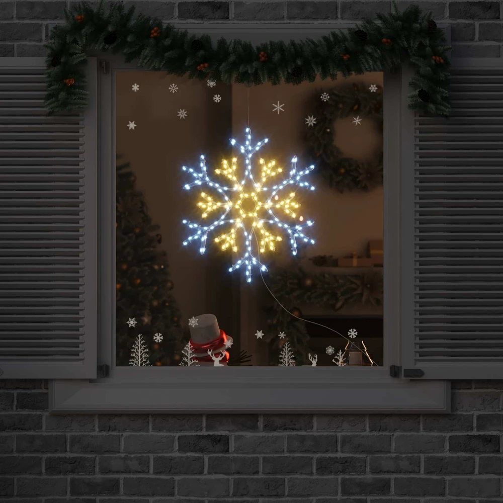 Kalėdinis snaigė su 180 LED Šilta balta 56 x 49 x 0.7 cm PVC