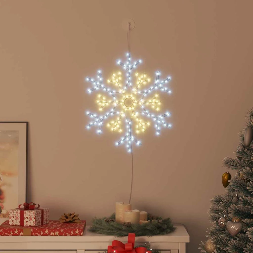 Kalėdinis snaigė su 180 LED Šilta balta 56 x 49 x 0.7 cm PVC