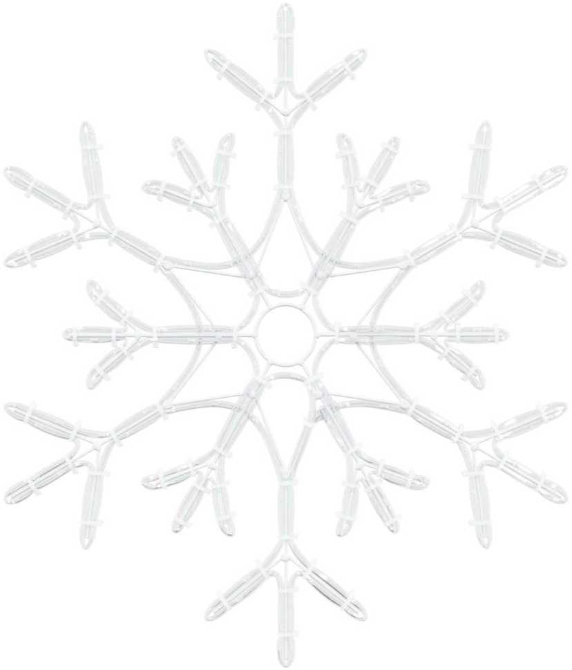 Kalėdinis snaigė su 180 LED Šilta balta 56 x 49 x 0.7 cm PVC