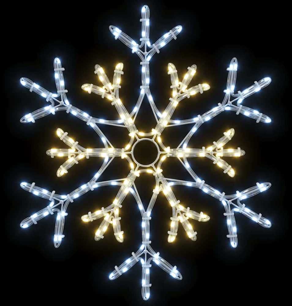 Kalėdinis snaigė su 180 LED Šilta balta 56 x 49 x 0.7 cm PVC