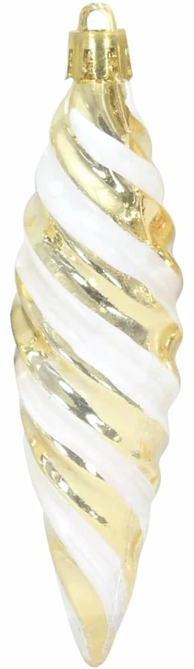 Kalėdinis spiralinis kamuolys 40 vnt. Auksinė 3 x 11 cm