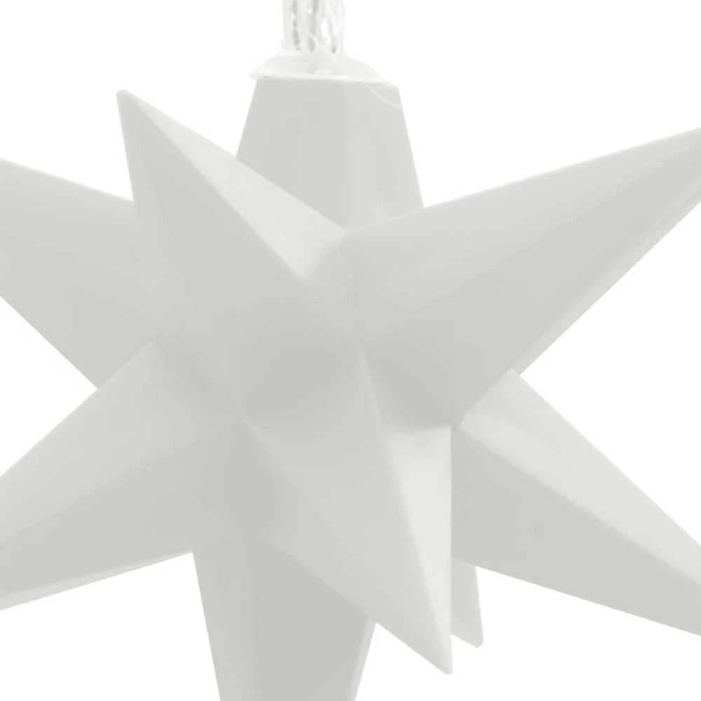 Kalėdinis šviestuvas, baltos spalvos, 10cm, 10 LED lempučių