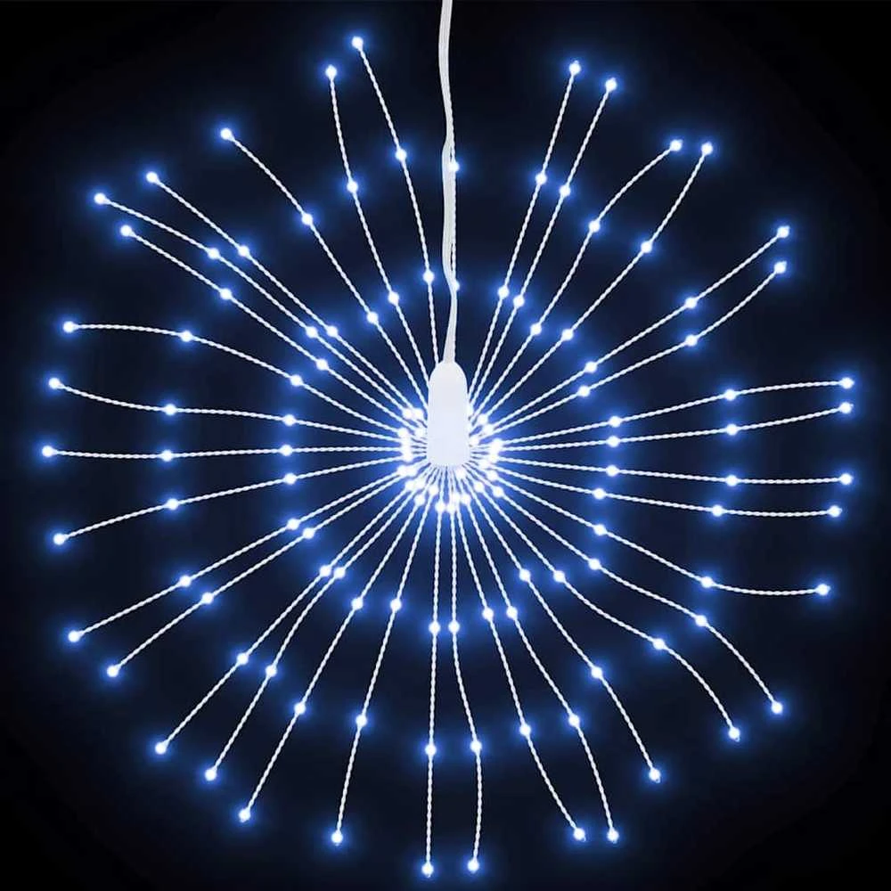 Kalėdinis šviestuvas fejerverkas, 140 šaltų baltų LED, 17cm