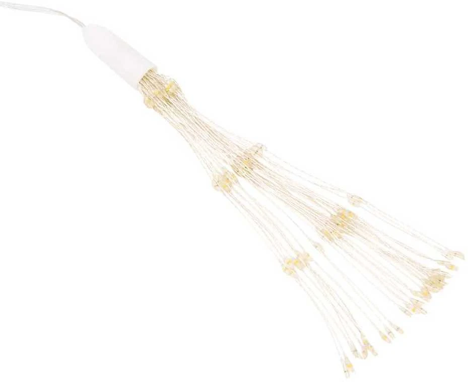 Kalėdinis šviestuvas fejerverkas, 140 šiltų baltų LED, 17cm
