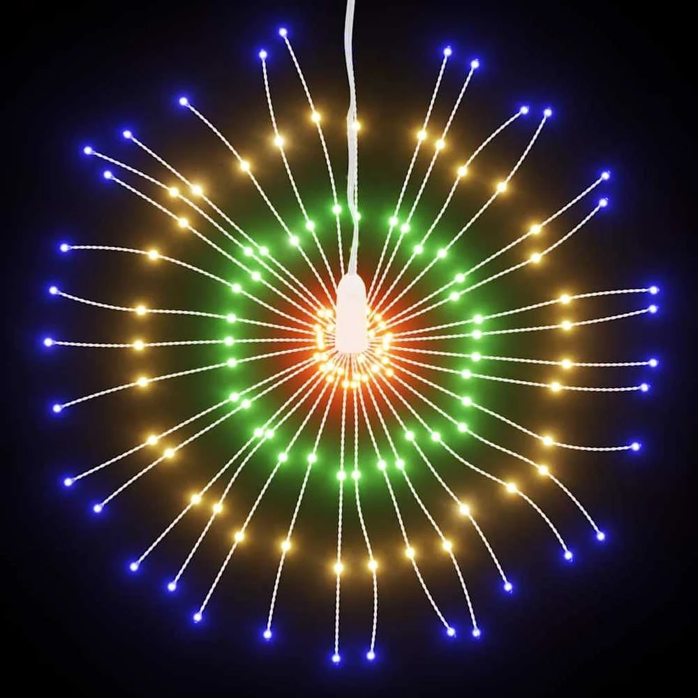 Kalėdinis šviestuvas fejerverkas, 140 spalvotų LED, 17cm