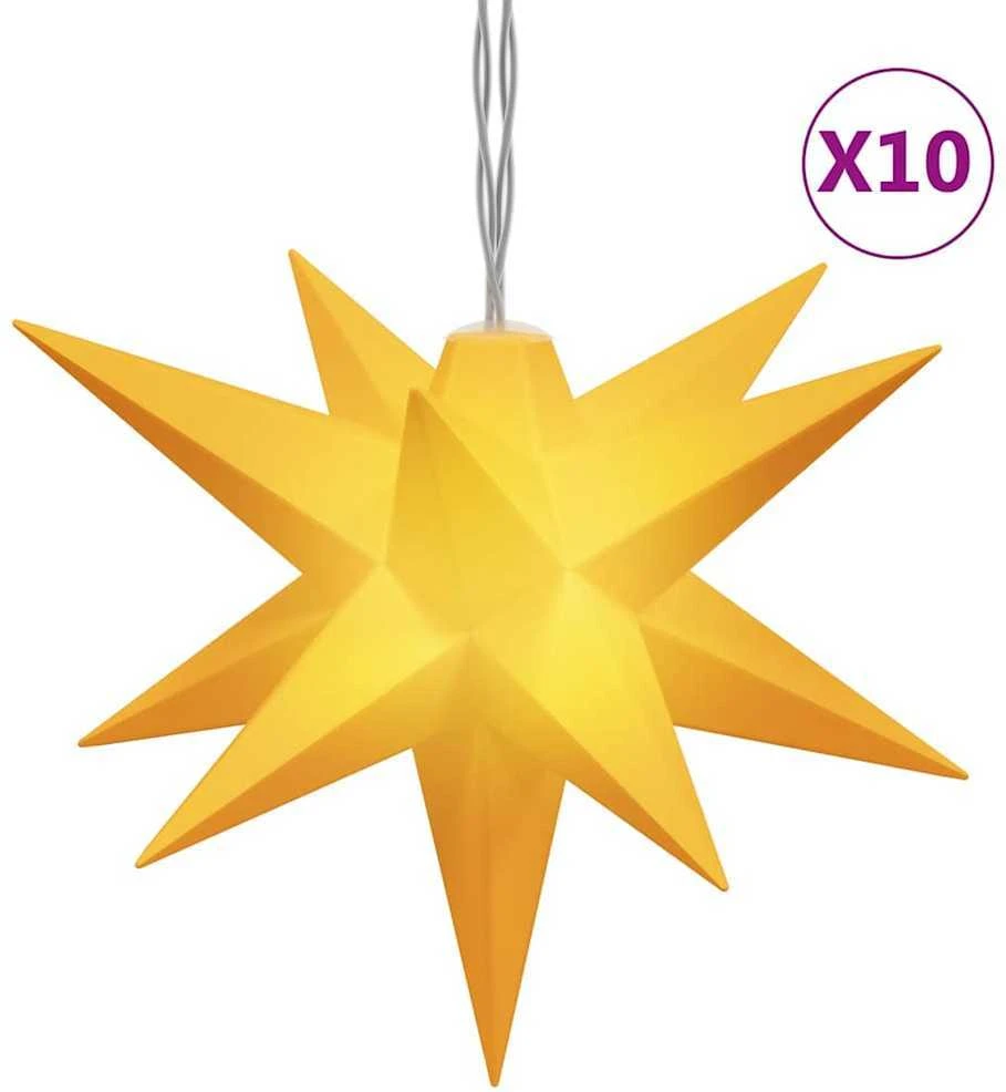 Kalėdinis šviestuvas, geltonos spalvos, 10cm, 10 LED lempučių