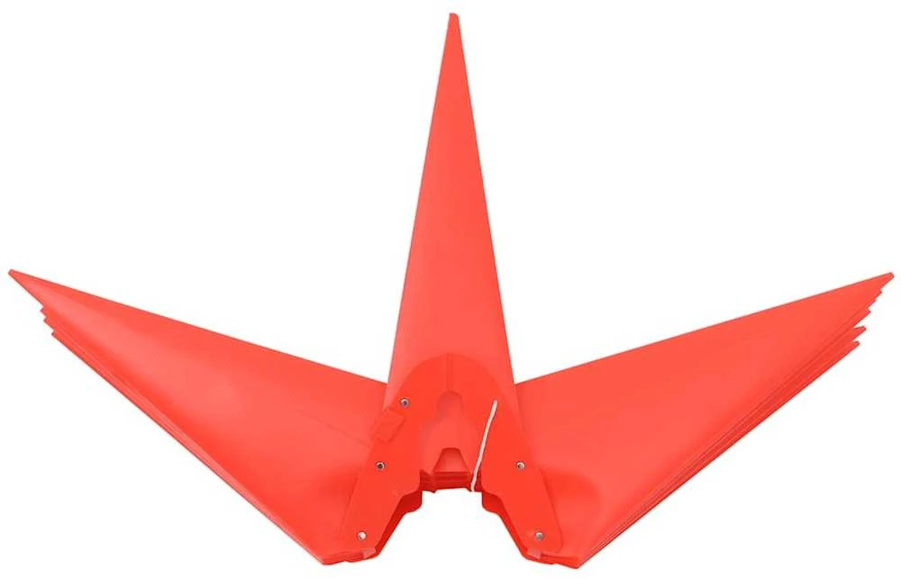 Kalėdinis šviestuvas su kuoliuku ir LED, raudonas, 57cm
