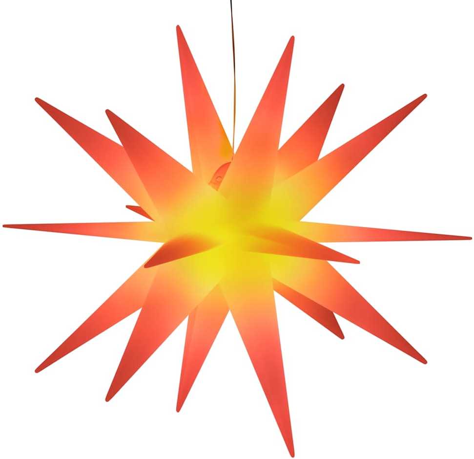 Kalėdinis šviestuvas su LED, raudonas, 100cm, sulankstomas