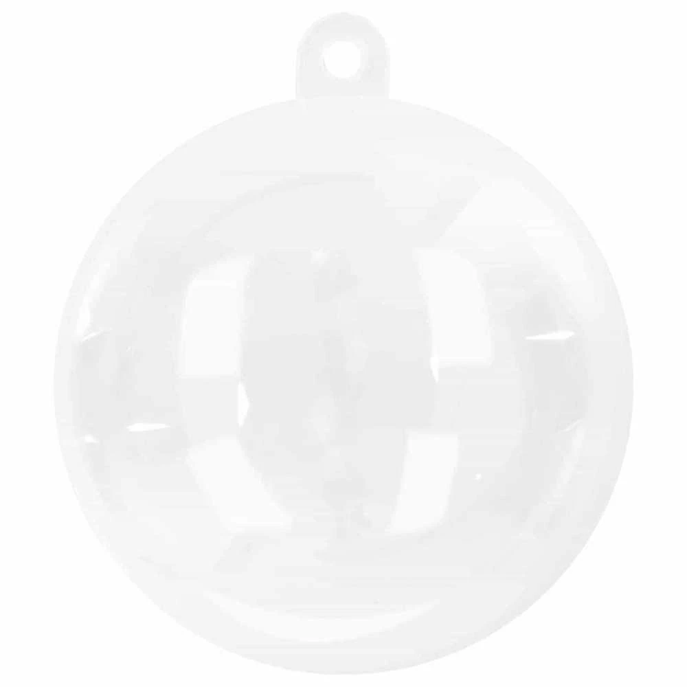 Kalėdinių Kraitės Rinkinys 50 vnt. Skaidrus Ø 5 cm Plastmasė