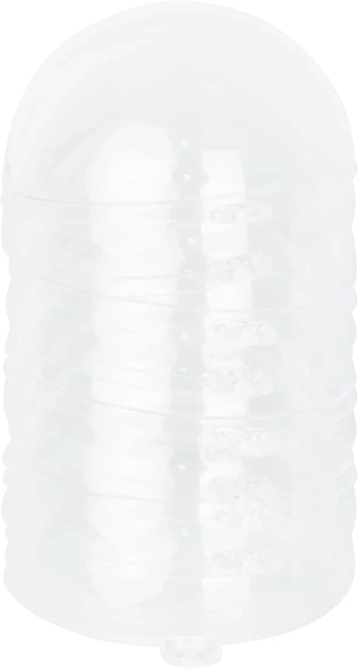 Kalėdinių Kraitės Rinkinys 50 vnt. Skaidrus Ø 5 cm Plastmasė