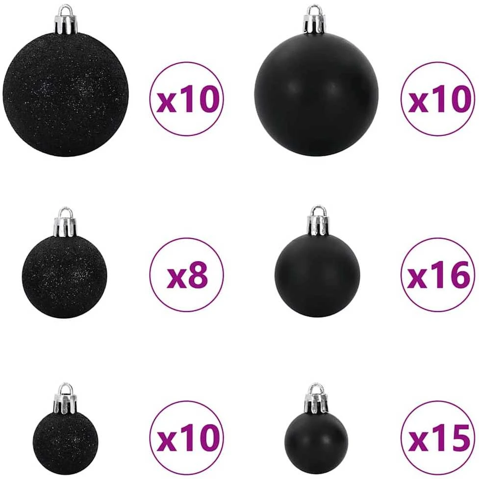 Kalėdinių Kraitės Rinkinys 120 vnt. 300 LED Šilta balta Ø 6 cm