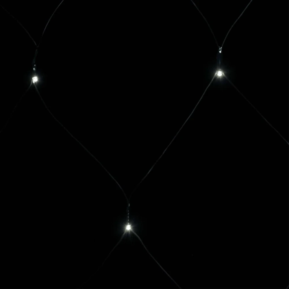 Kalėdinių lempučių tinklas, 3x2m, 204 šaltos baltos LED