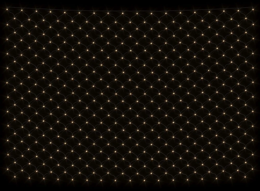 Kalėdinių lempučių tinklas, 3x3m, 306 šiltos baltos LED