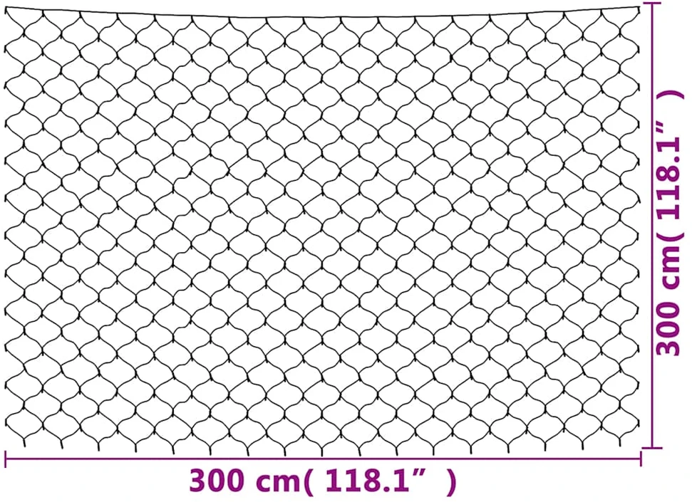 Kalėdinių lempučių tinklas, 3x3m, 306 šiltos baltos LED