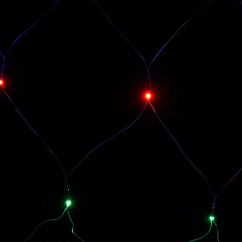 Kalėdinių lempučių tinklas, 4x4m, 544 įvairių spalvų LED