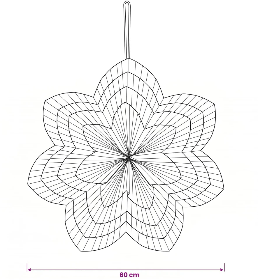 Kalėdų apšvietimas RAAHE 10 LED Šilta balta 60 x 20 x 60 cm