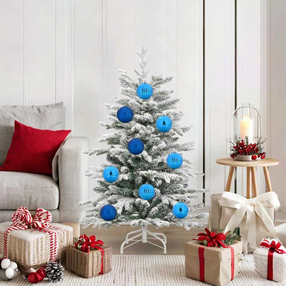 Kalėdų Burbulų Rinkinys XL 15 vnt. Mėlyna Ø 10 cm Plastmasė