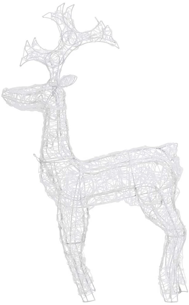Kalėdų dekoracija elnias, 60x16x100cm, akrilas, 90 LED lempučių