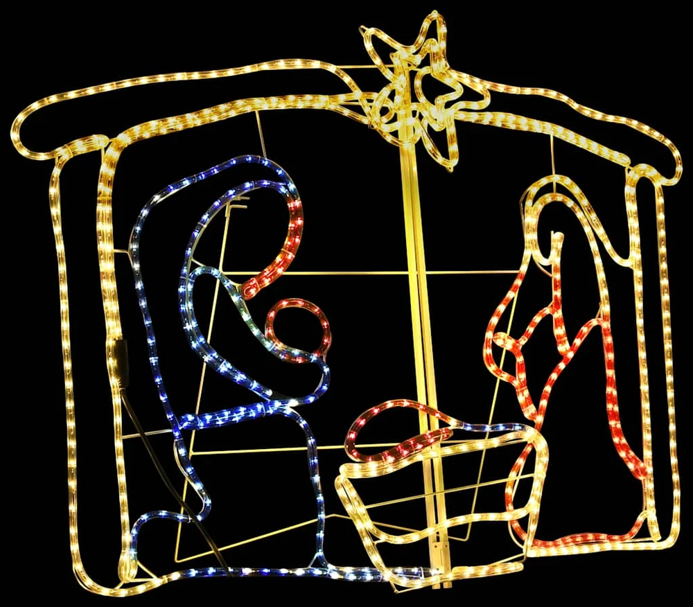 Kalėdų dekoracija Kristaus gimimas, 116x41x87cm, 240 LED