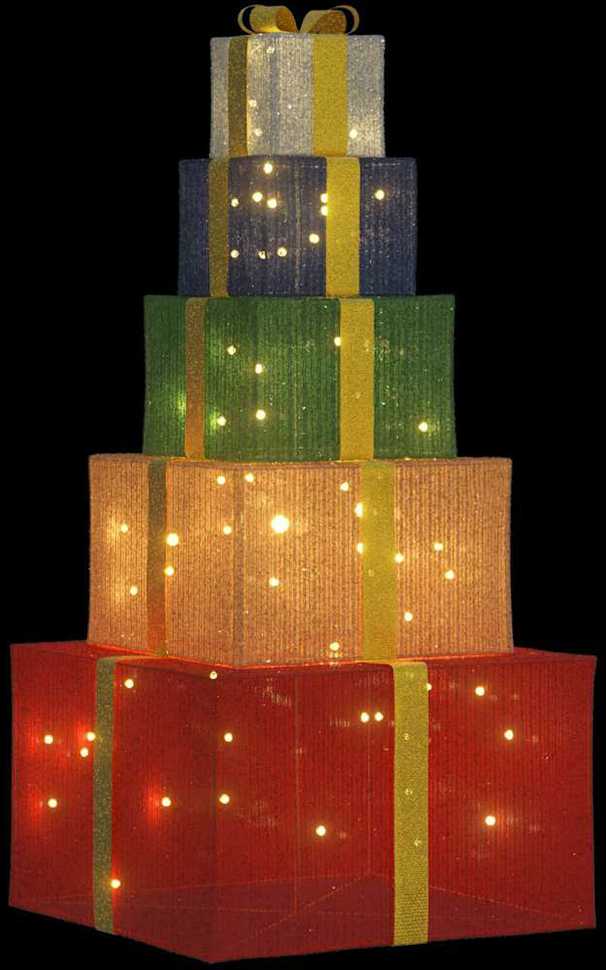 Kalėdų dekoravimo dovanų dėžutė 250 LED šiltai balta