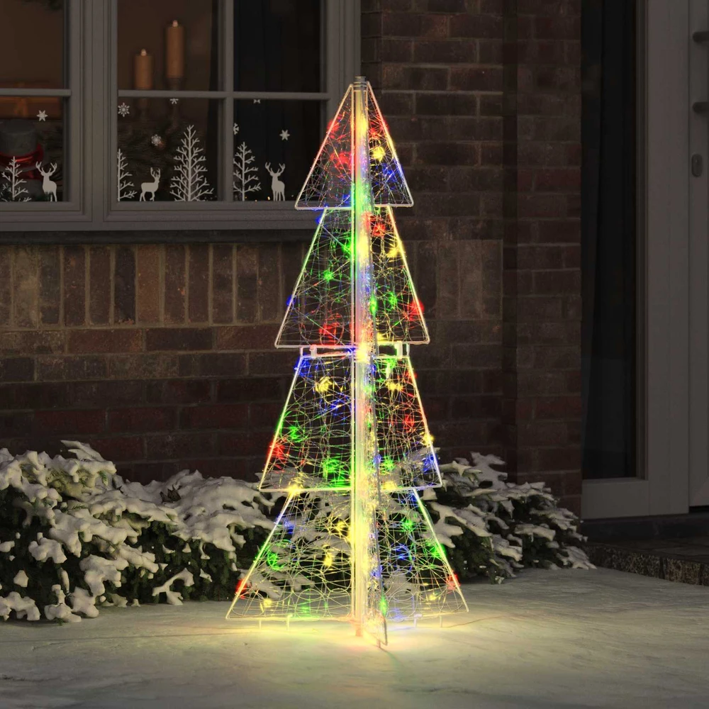 Kalėdų eglutė 100 LED Įvairiaspalvis 120 cm Akrilas