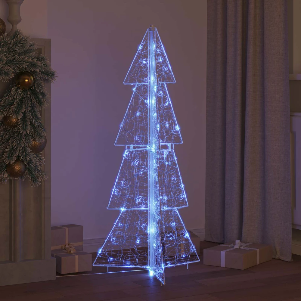 Kalėdų eglutė 100 LED Mėlyna 120 cm Akrilas