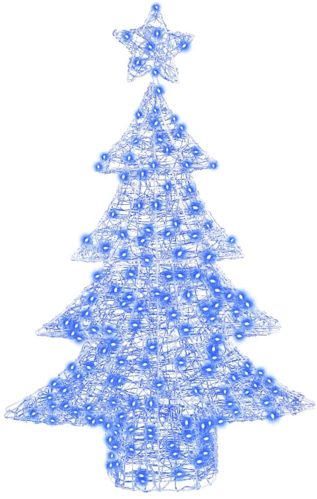 Kalėdų eglutė 100 LED Mėlyna 120 cm Akrilas