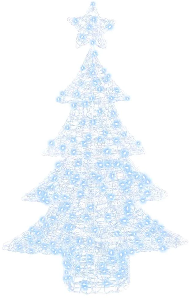 Kalėdų eglutė 100 LED Šalta balta 120 cm Akrilas