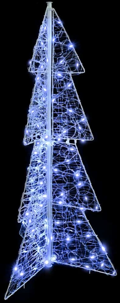 Kalėdų eglutė 100 LED Šaltas baltas 120 cm Akrilas