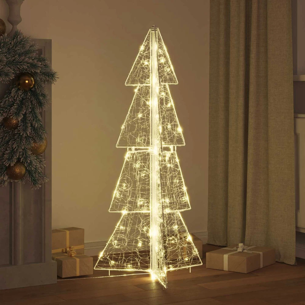 Kalėdų eglutė 100 LED Šilta balta 120 cm Akrilas