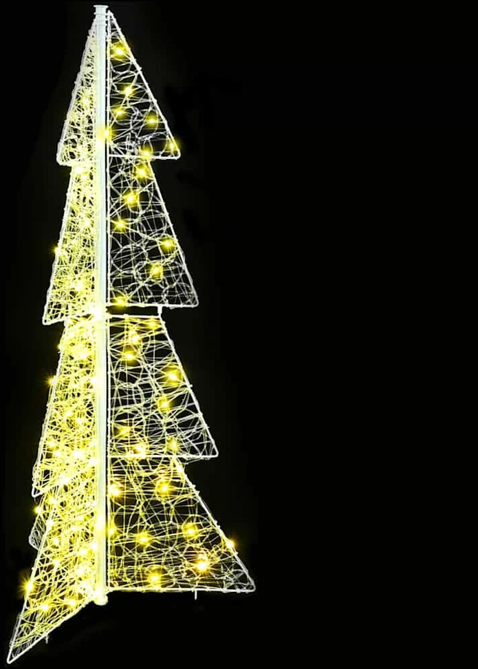 Kalėdų eglutė 100 LED Šilta balta 120 cm Akrilas