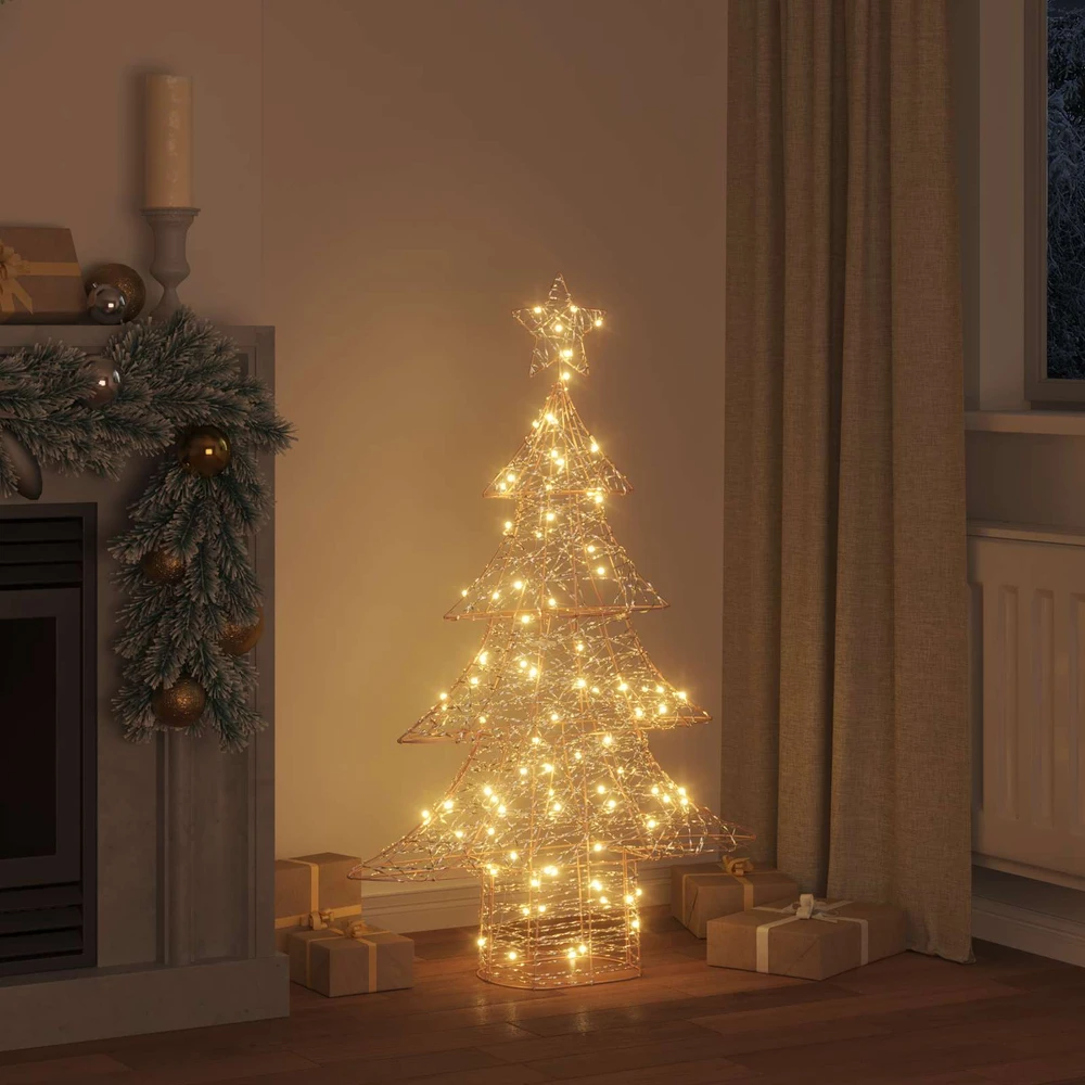 Kalėdų eglutė 120 LED Šilta balta 120,5 cm PET