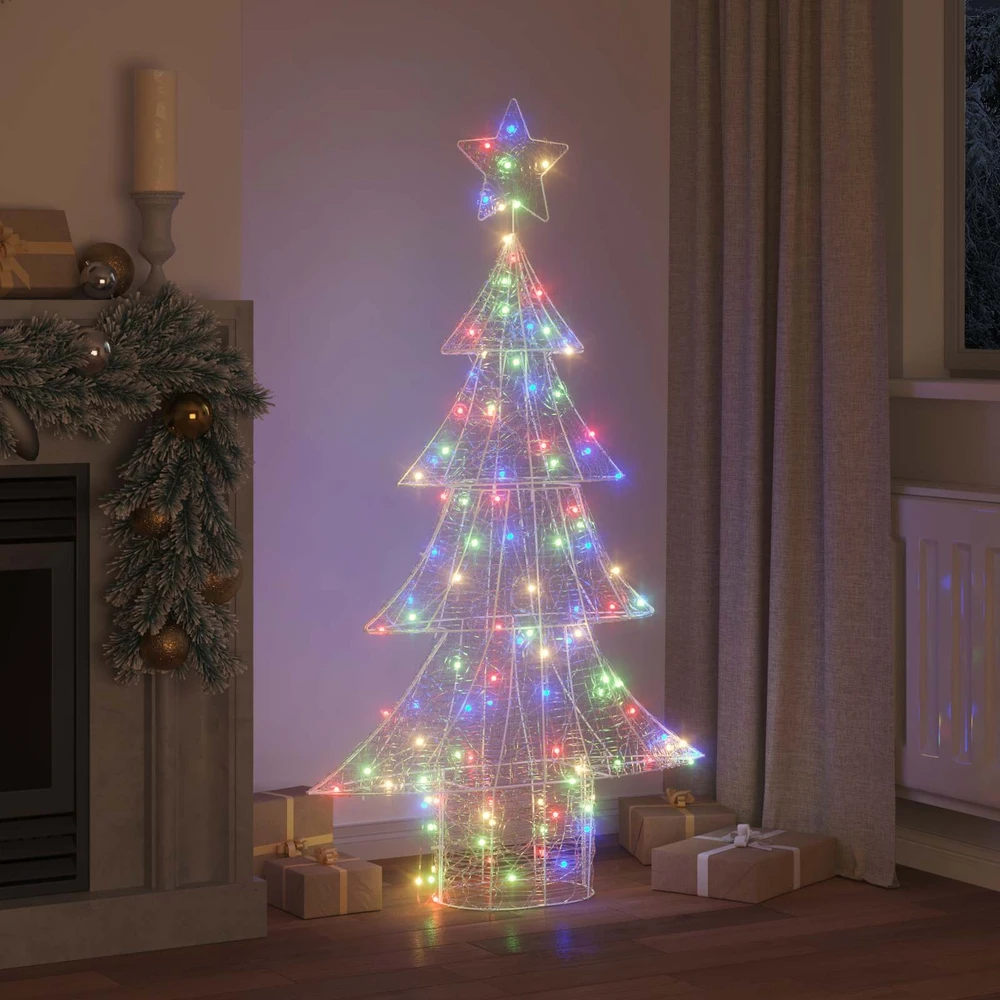 Kalėdų eglutė 160 LED Įvairiaspalvis 150 cm Akrilas