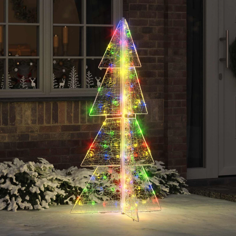 Kalėdų eglutė 160 LED Įvairiaspalvis 150 cm Akrilas