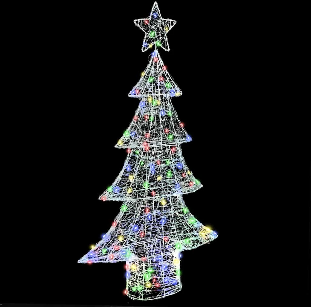 Kalėdų eglutė 160 LED Įvairiaspalvis 150 cm Akrilas