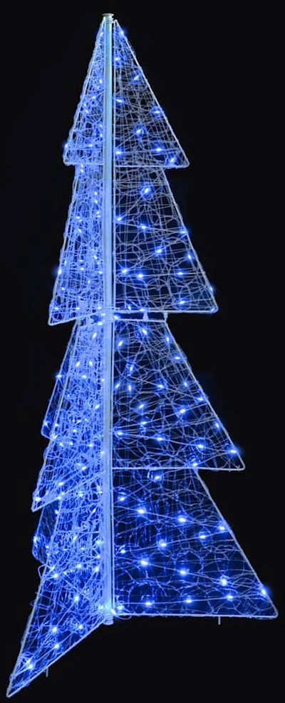Kalėdų eglutė 160 LED Mėlyna 150 cm Akrilas