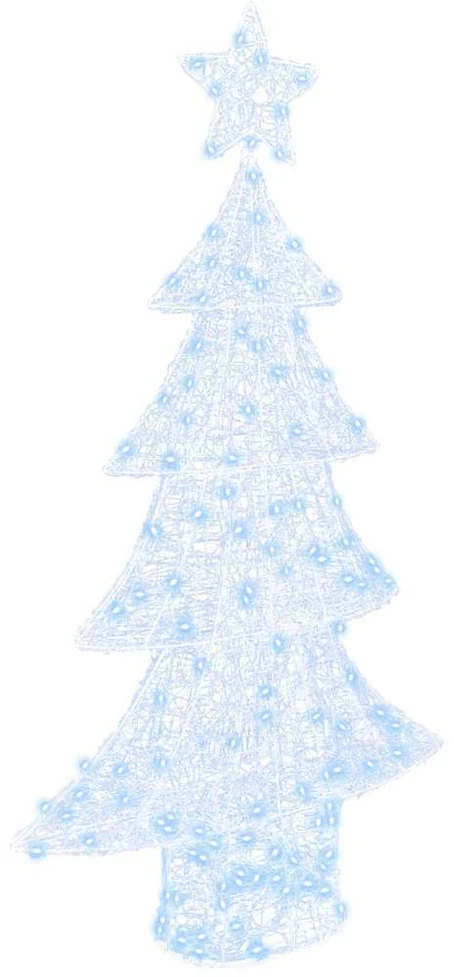 Kalėdų eglutė 160 LED Šalta balta 150 cm Akrilas