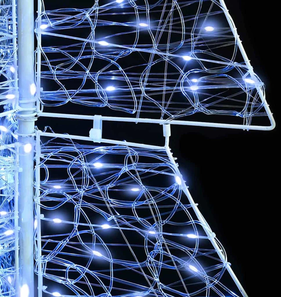 Kalėdų eglutė 160 LED Šaltas baltas 150 cm Akrilas